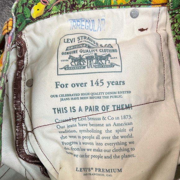 Levi's Pokemon Garden Denim Jeans Straight Size 32X32 - Picture 7 of 9